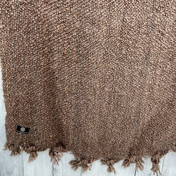 Kennebunk Weavers USA Brown Campbell Polyester Acrylic Woven Throw Blanket - Picture 6 of 9